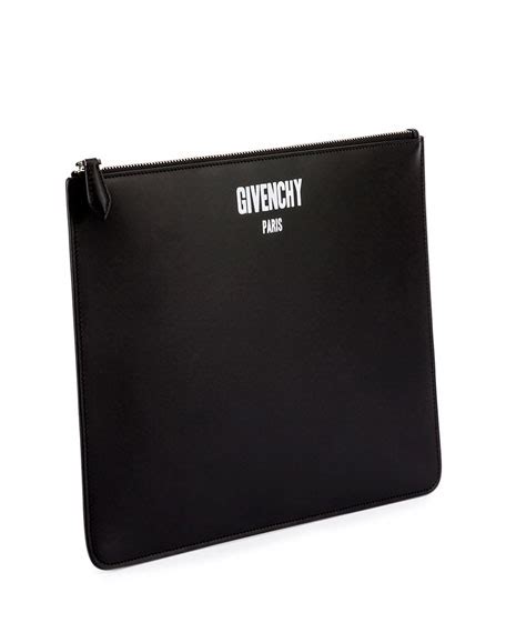 Givenchy Printed Logo Pouch, Black 